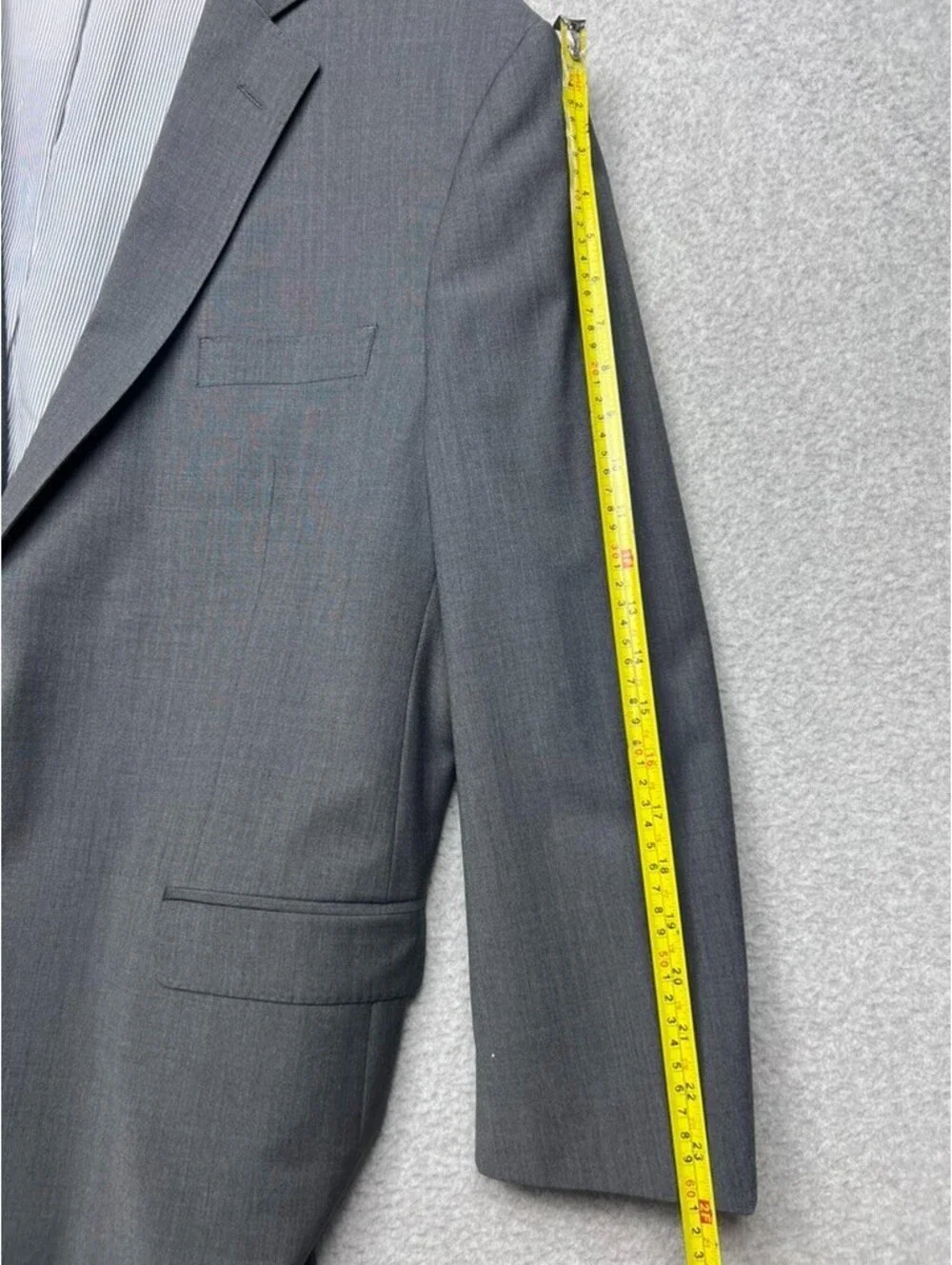 Brooks Brothers Explorer Madison Fit Blazer Suit Jacket 50R Gray Wool Stretch